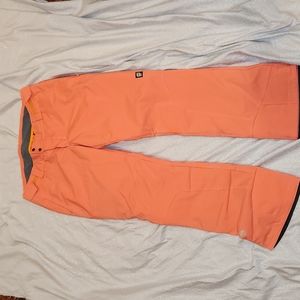 Womens pinkish orange ski snowboard pants